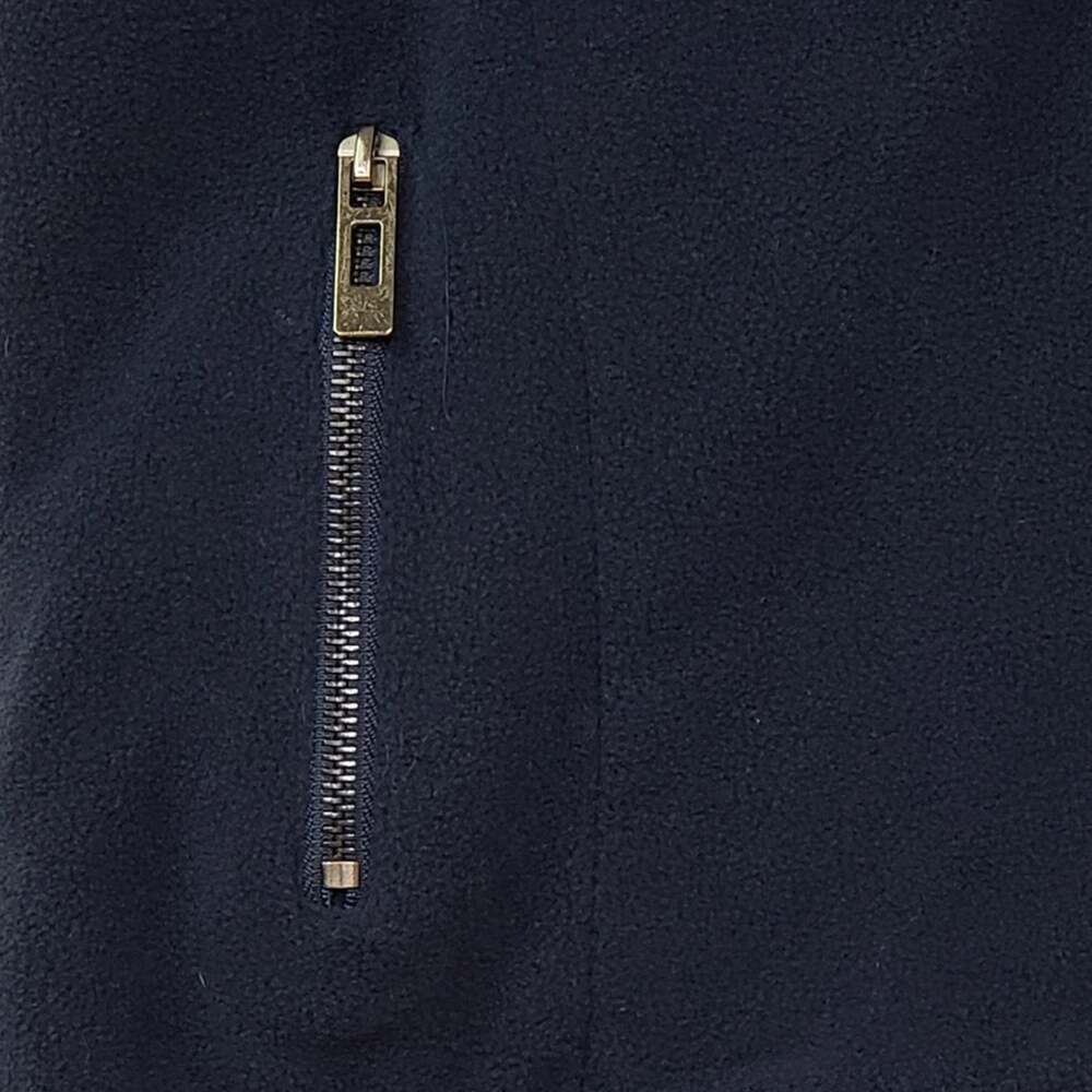 Doublju Fitted Zip-Up Hooded Moto Vest Blue  NEW - Picture 10 of 13